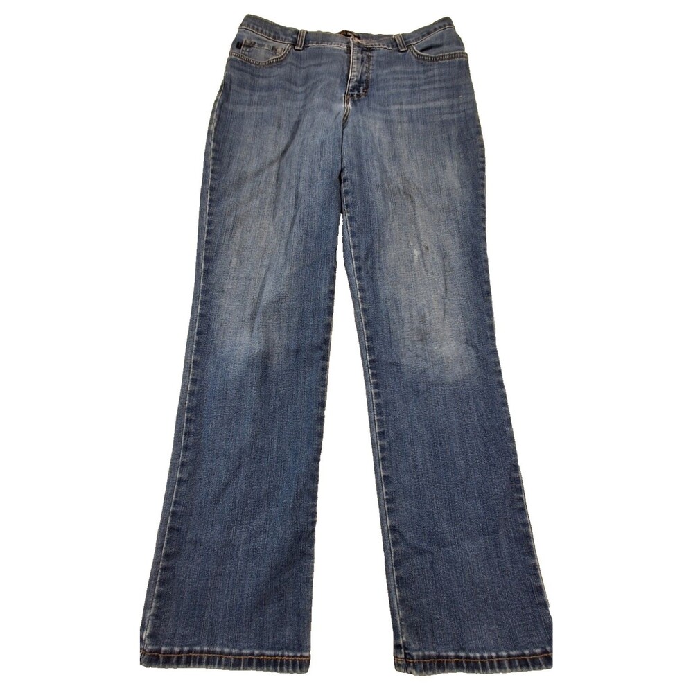 Lee Womens Straight Leg Jeans Size 8 Light Wash Classic Fit Denim
